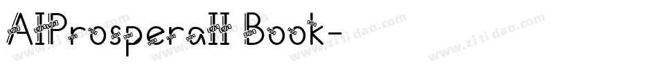 AIProsperaII Book字体转换